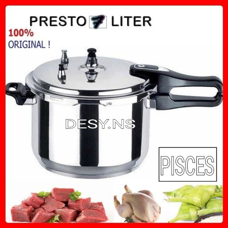 PANCI PRESTO PISCES 7 LITER/PRESTO PISCES 7 LITER/PANCI PENGUKUS/PANCI KUKUS