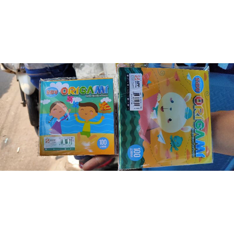 

Origami SIDU kertas warna lipat