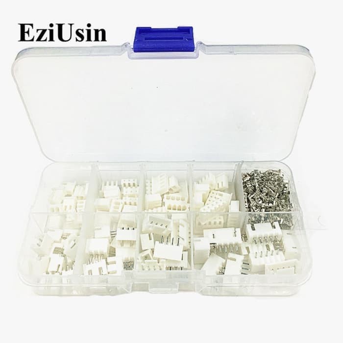 Paket Set 230pcs XH2.54 2p 3p 4p 5 pin 2.54mm Pitch Terminal Kit