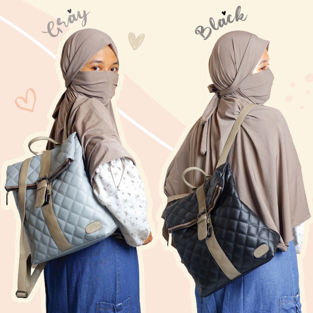 Tas Ransel Kulit Sintetis Tavisha Bag By Chessy