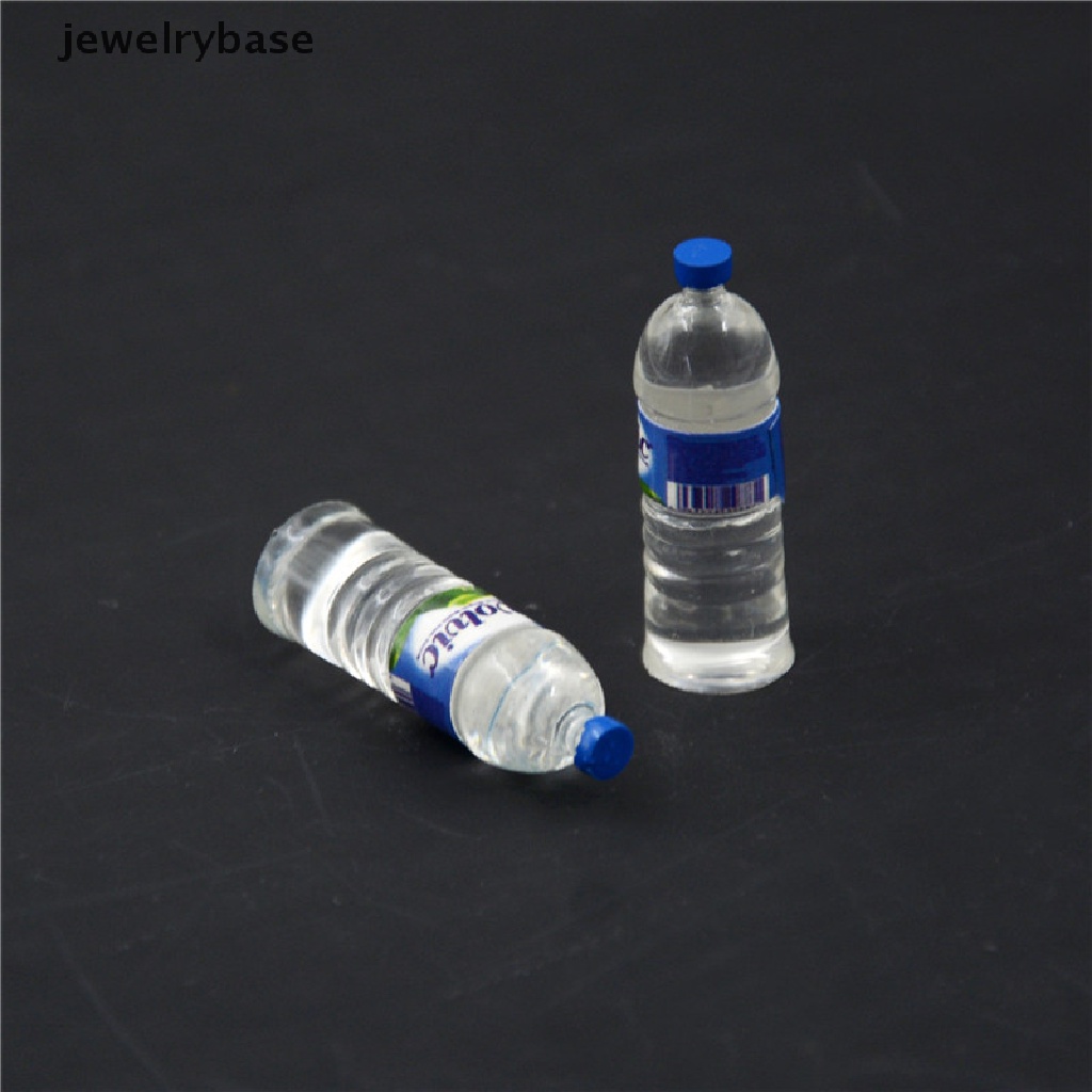 (jewelrybase) 2pcs / Set Mainan Miniatur Botol Air Minum Skala 1: 12 Untuk Aksesoris Rumah Boneka