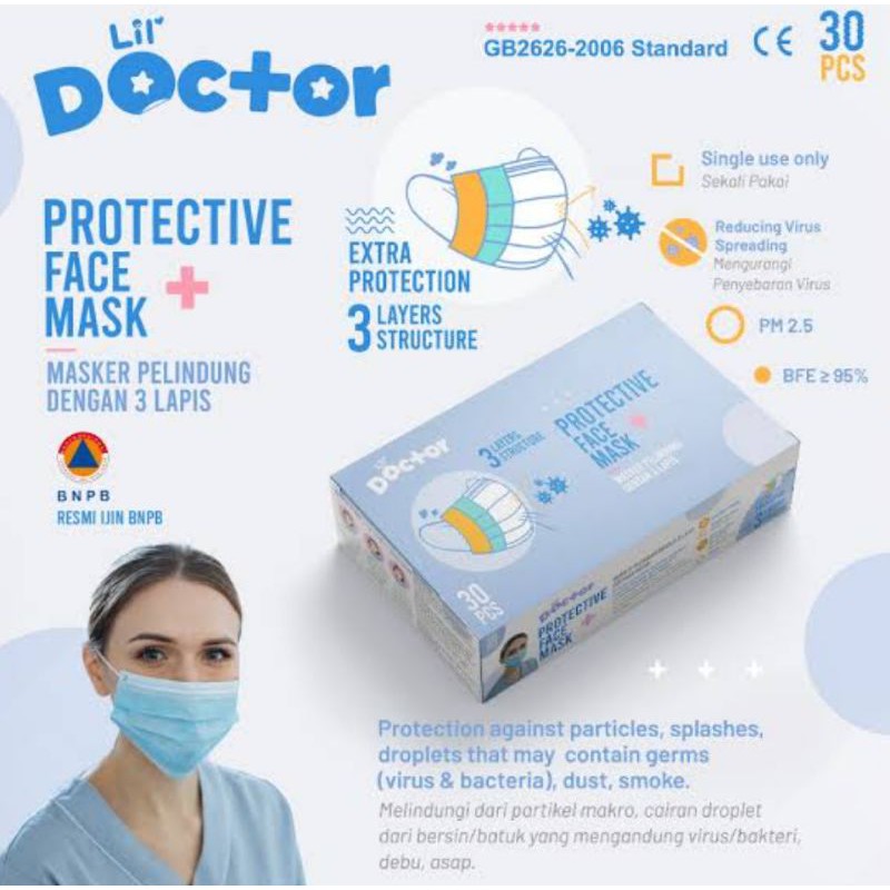 Lil Doctor Protective Face Mask 30pcs