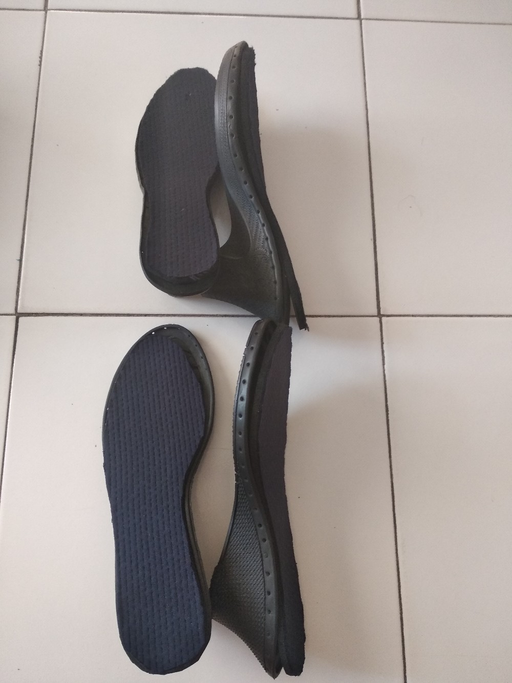 Le Sol Hak Wedges Dahlia Hitam Bisa Di Rajut