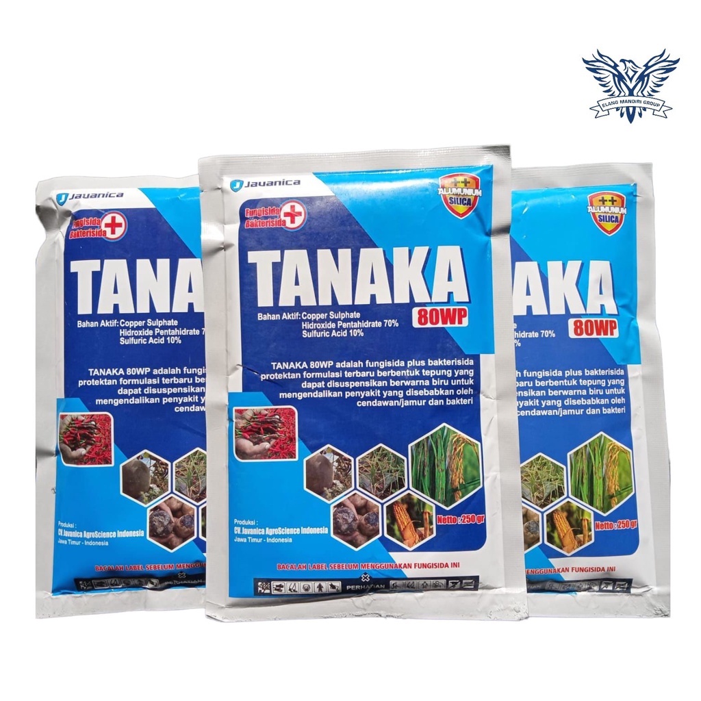 Fungsida Tanaka 80WP 250 Gram (Obat Layu Fusarium &amp; Bakteri)