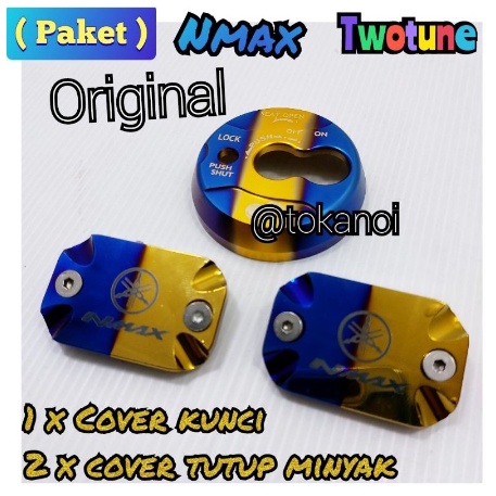 2 pcs cover tutup minyak rem + 1 pcs cover kunci nmax