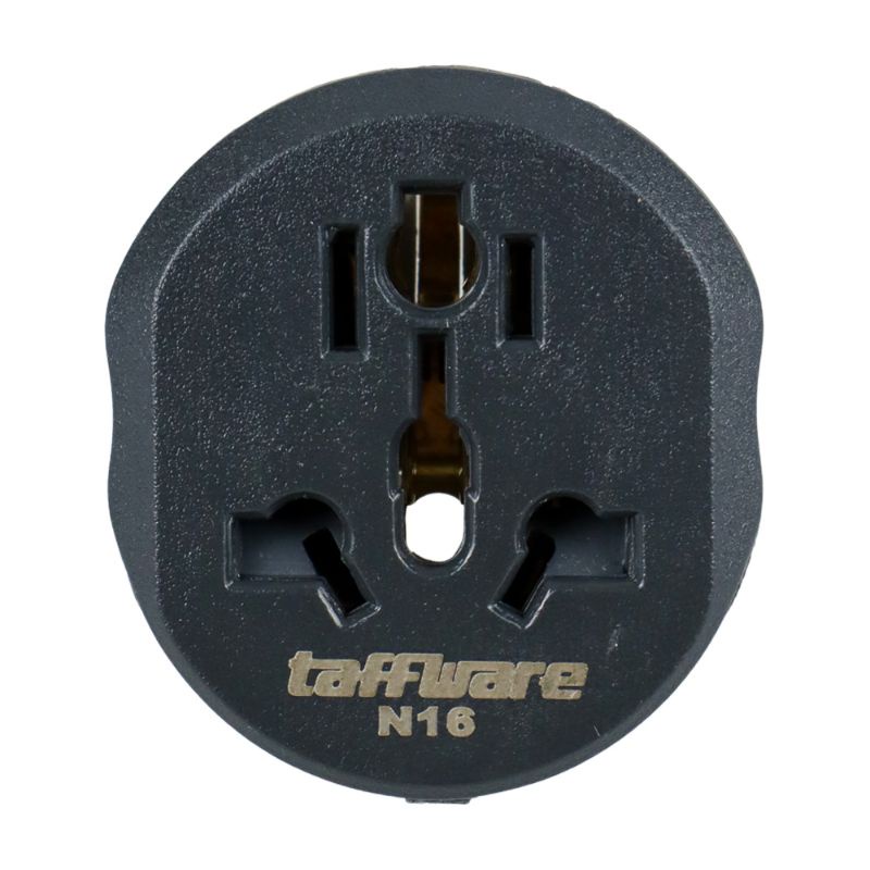 Taffware Travel Adaptor Over Steker Universal Colokan Kaki 3/ Steker Kaki 3 ke colokan listrik bulat