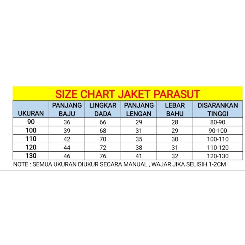 0-7TAHUN JAKET ANAK BERMOTIF KUALITAS IMPORT / JAKET BAYI IMPORT BAHAN PARASUT