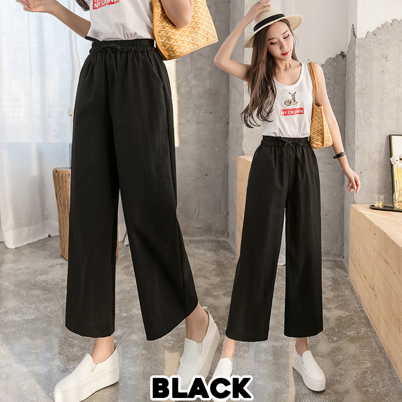 KARAKOREA 623 Linen Highwaist Kulot/Celana Panjang/Kulot Linen Premium/Celana Kantor/Cullote/celana wanita/celana kulot/Celana korea/kulot korea/Celana linen/Pants korea