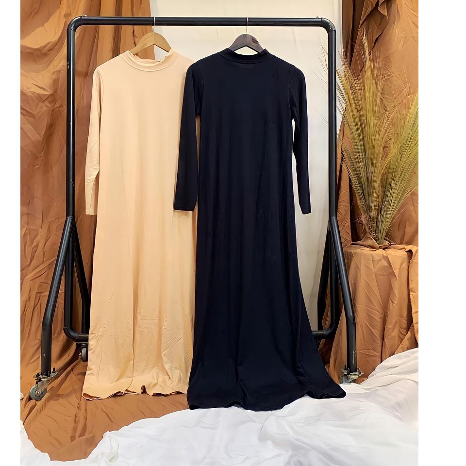 Import Terbaik Baju Inner Manset Gamis Polos Lengan Panjang Wanita Bahan Spandek Rayon Premium Impor
