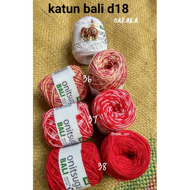 benang katun bali sembur onitsuga d18