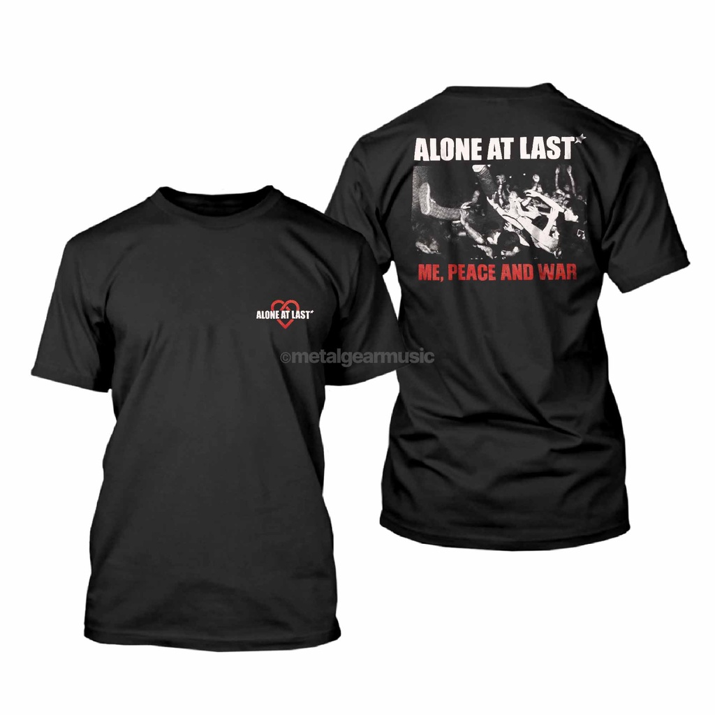 Metalgear Music Original  Alone At Last - Peace And War Tshirt Baju Kaos
