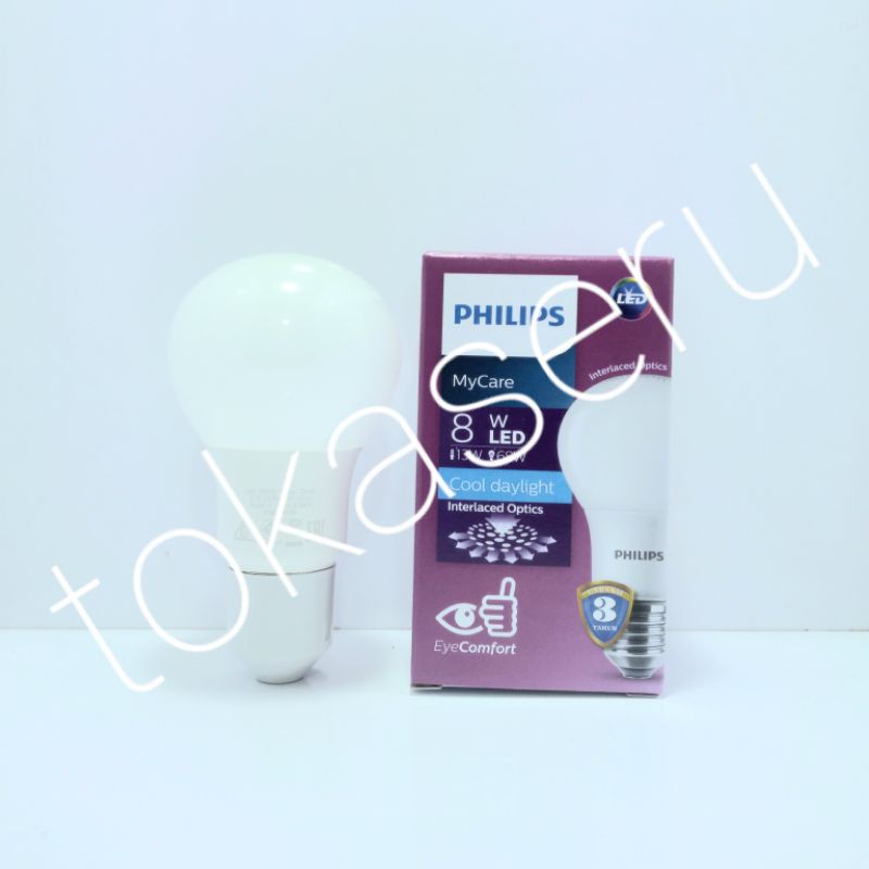 Philips led bulb MyCare 8 watt lampu LED
