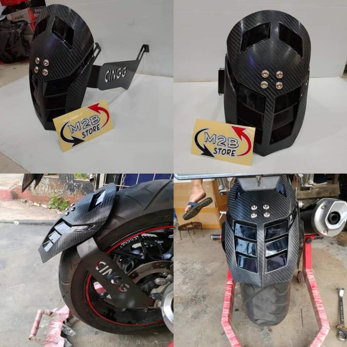 Mudguard Motor Custom Matic Bebek Kopling Cingg Universal Semua Motor Mud Guard Mudflap Spakbor