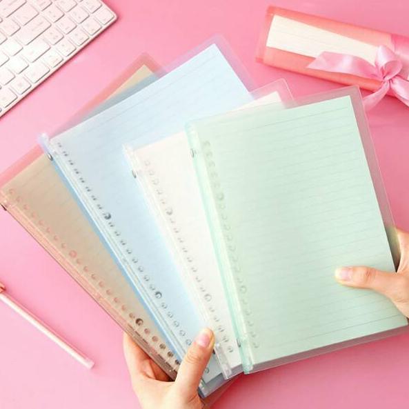 

[KODE DNMJN] Claire Plain Color Slim File Binder/buku kuliah fleksibel