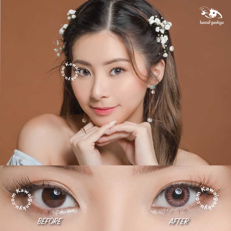 KawaiGankyu Softlens - Princess yunna peach by Luina (1botol)