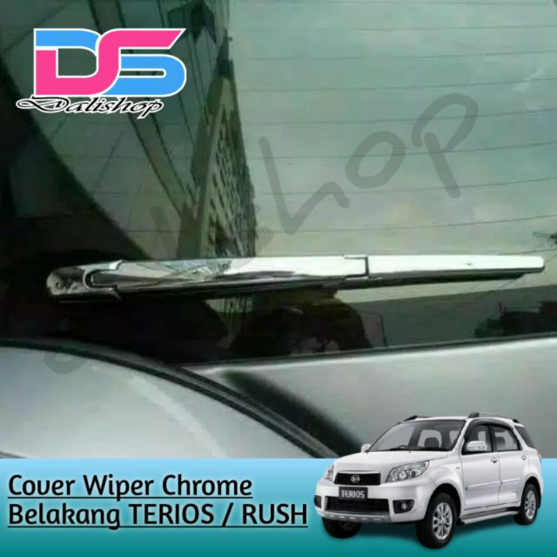 Cover Wiper Belakang Mobil Toyota Rush / Terios New Lama Chrome