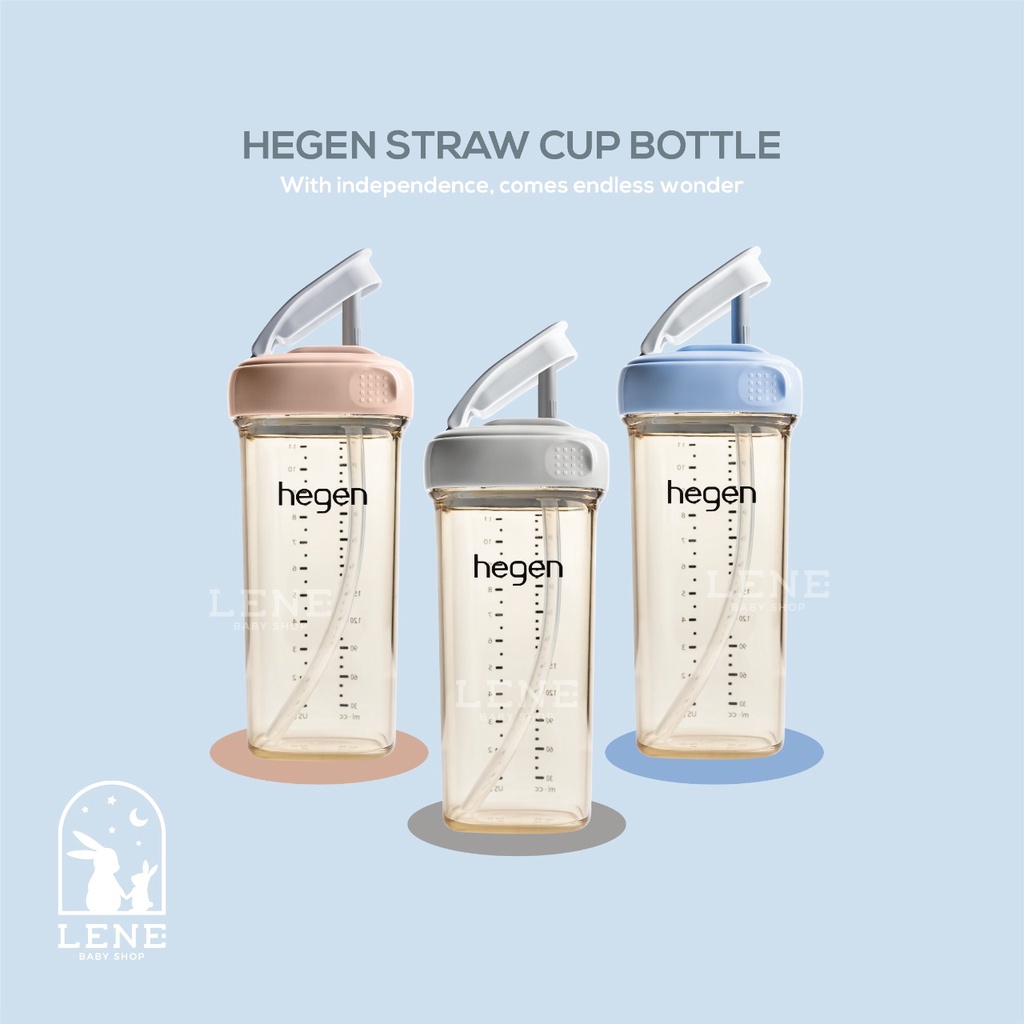 Hegen Straw Cup Bottle 330ml / Botol sedotan