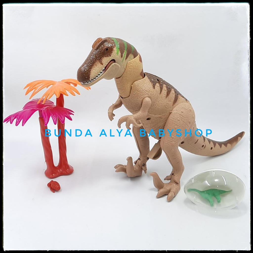 Mainan Anak Dinosaurus Kemasan Mika Dino Plus Telur Dan Pohon Sudah SNI