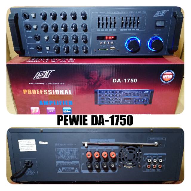 AMPLI KARAUKE PEWIE DA 1750 PROFESIONAL AMPLIFIER