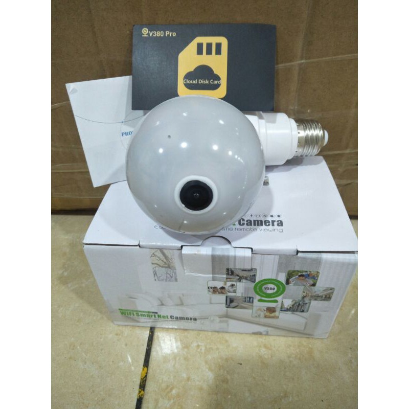 New IP bohlam Camera CCTV Wifi Panorama Bohlam 8.0 MPCocok untuk Kantor dijamin bagus