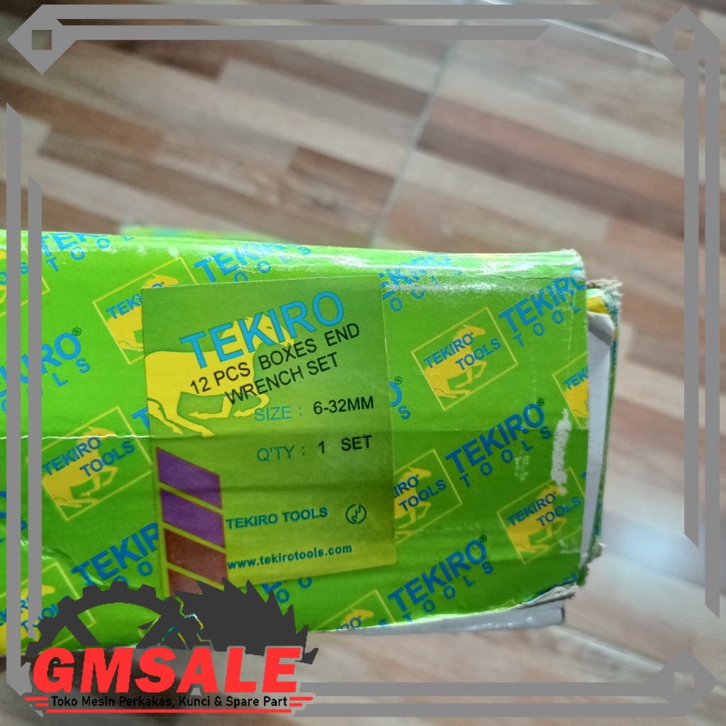 Kunci Ring TEKIRO 12pcs [BOXES END] 6~32mm Ring Set Tekiro Lengkap