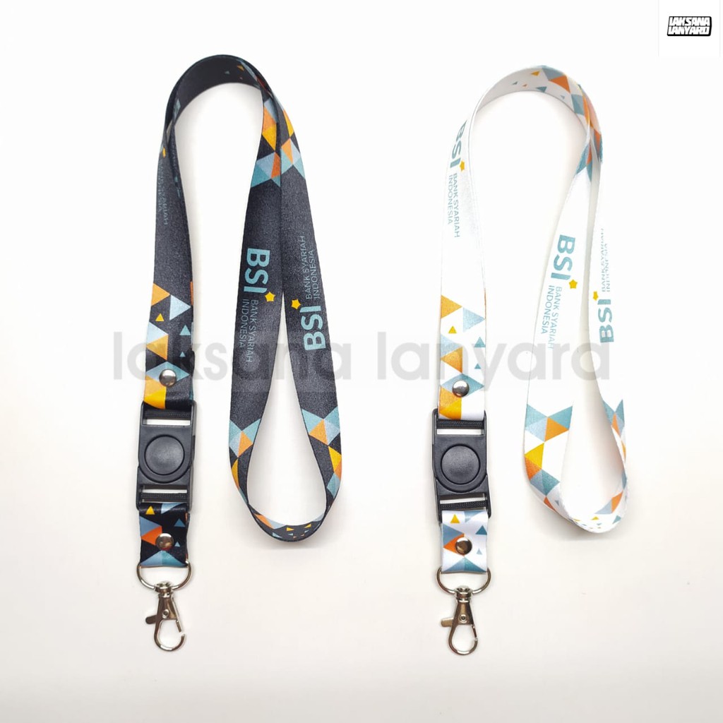 

Lanyard Tali ID Card BSI BANK SYARIAH INDONESIA PRINTING