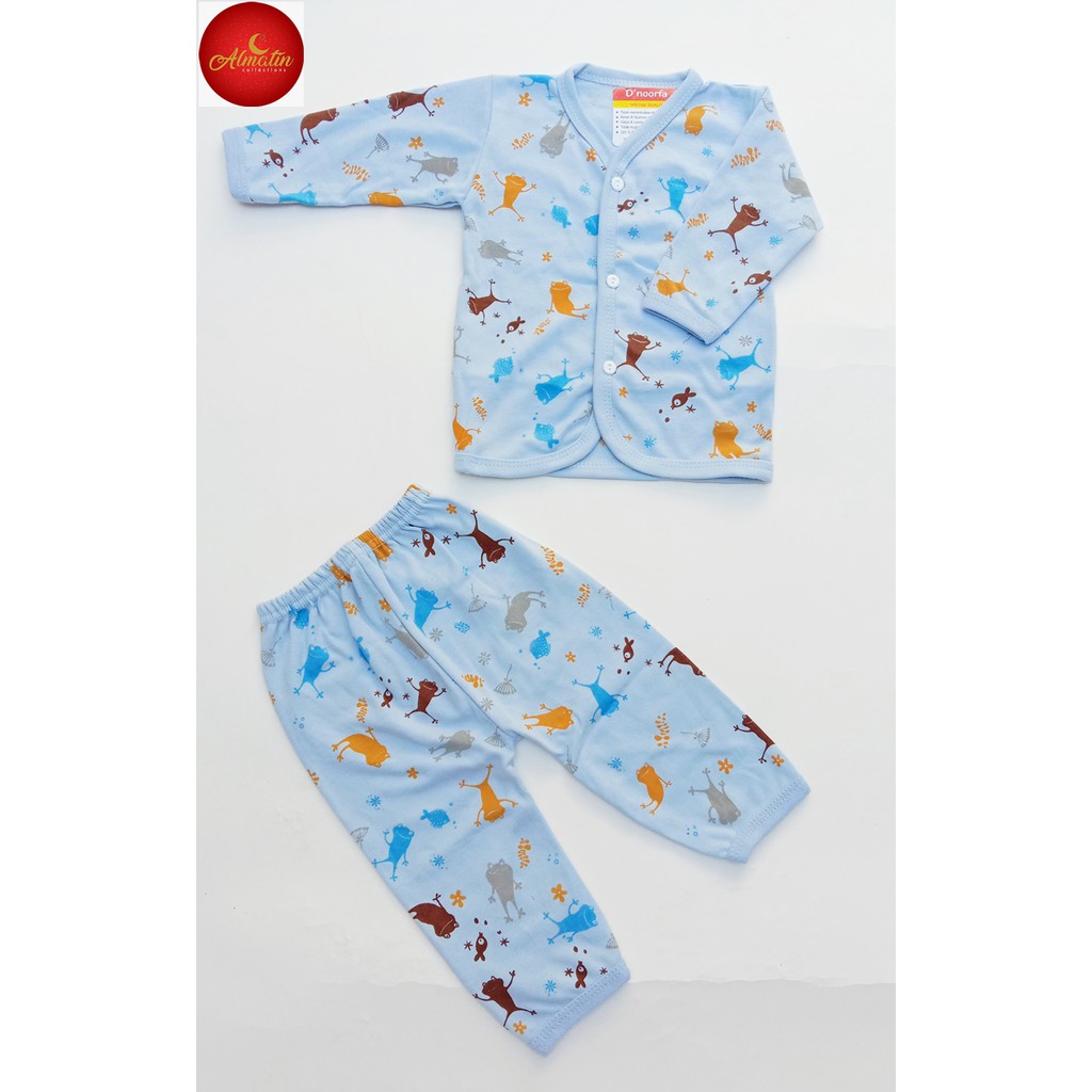 Setelan Baju Bayi Panjang Kancing Depan / 3 STEL Setelan Baju Bayi Panjang Piyama / Baju Bayi 3 Stel