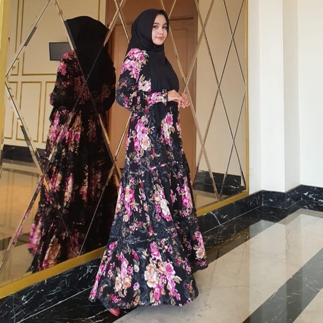 Clasic floral mona syar'i ORI by M.E