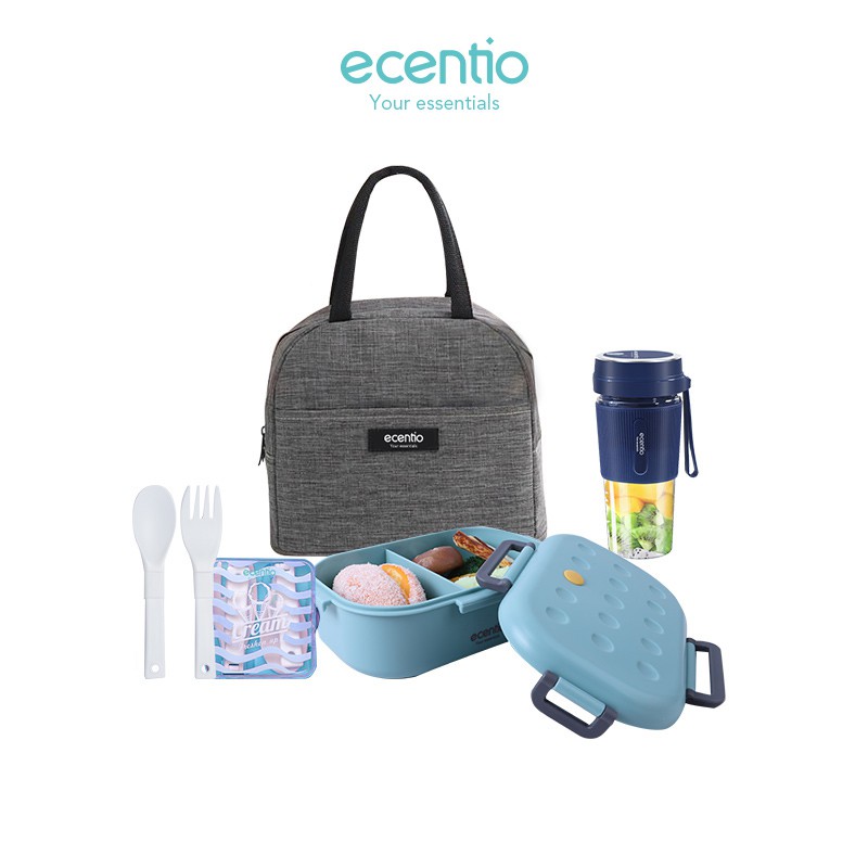 

Ecentio Juicer set/portable blender/kotak makan/sendok&Garpu /lunch tas/mini cup/lunch box set