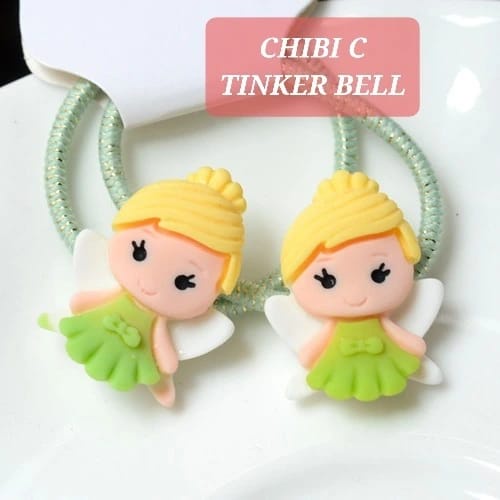 KARET RAMBUT CHIBI PRINCESS ASKSESORIS RAMBUT ANAK CEWEK KOREA IMPORT PERNAK PERNIK KUNCIRAN LUCU