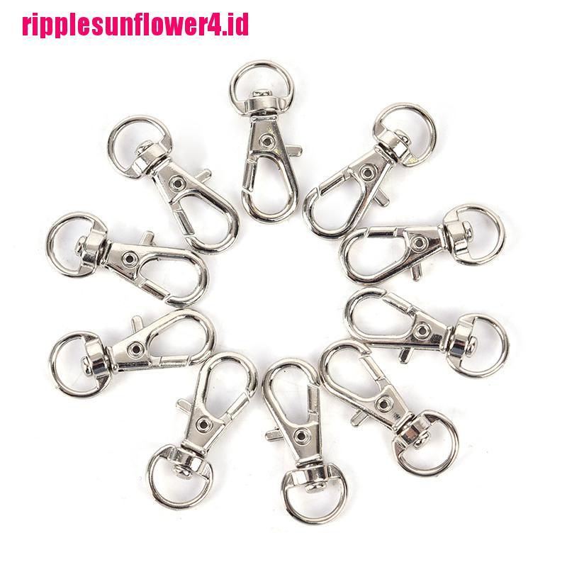 10pcs Klip Kait Carabiner Mini Bahan Aluminum Alloy Untuk Membuat Gantungan Kunci