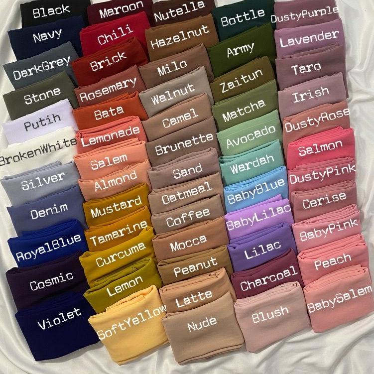 Terbaru.. BAWAL MALAYSIA HIJAB BAWAL CURVE CERUTY  | BAWAL MALAYSIA