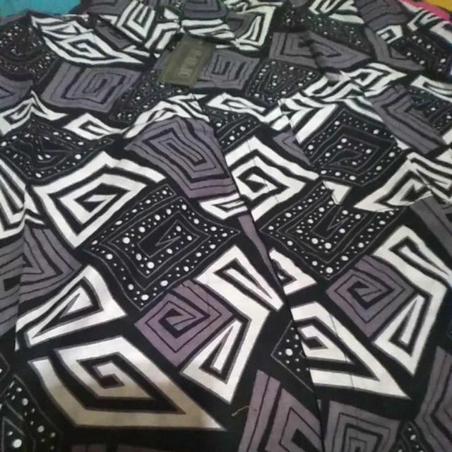 Bswart Batik Hrb026 Kenongo Hem Pendek Padi Pekalongan M L Xl Batik Pria Murah Modern Grosir