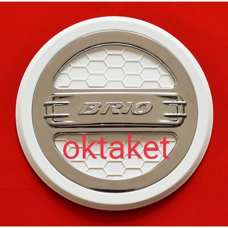 tank cover Brio all new Brio luxury putih