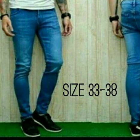 Jeans Panjang Pria Skinny Celana Slim Fit Cowok Super Stretch Size 27-38 NR_Outfit Official COD