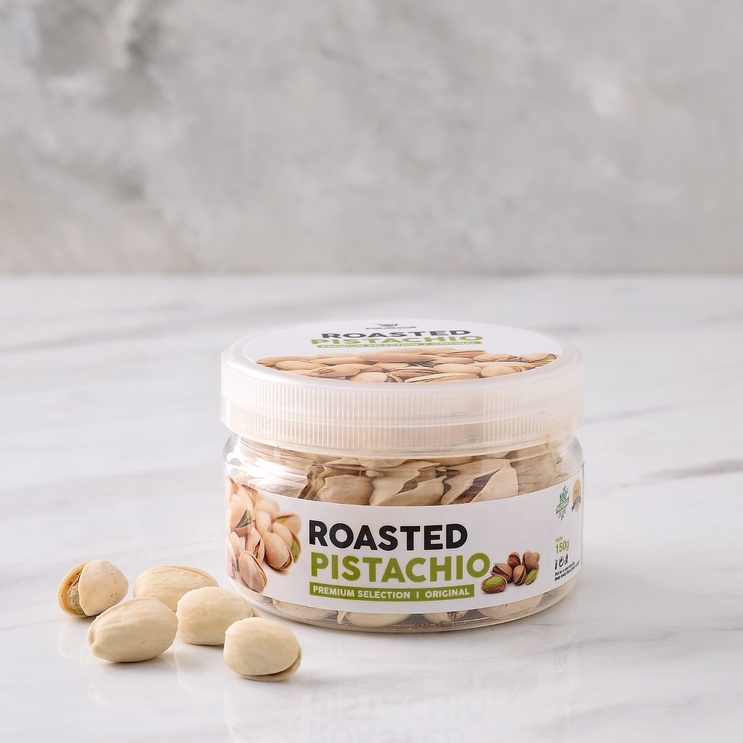 Kacang Pistachio Panggang Renyah Premium Original 100% Pistachios Roasted Kacang Fustuk Pistacio