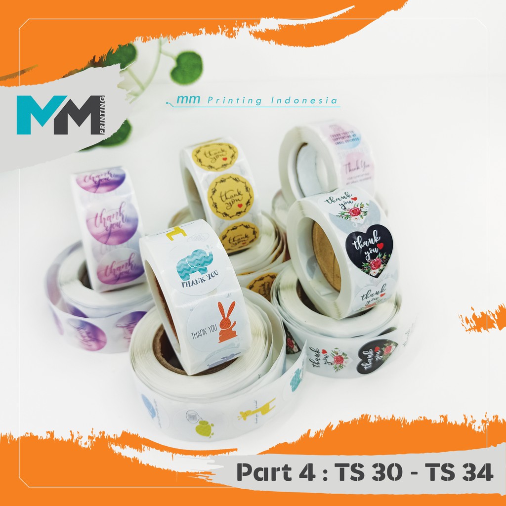 

[20pcs] Stiker Thank You/Stiker terima kasih/stiker segel/Stiker segel kemasan [Part 4]