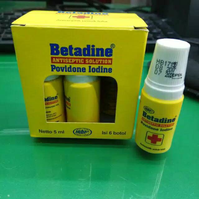 BETADINE ANTISEPTIC SOLUTION 1 BOTOL ISI 5ml