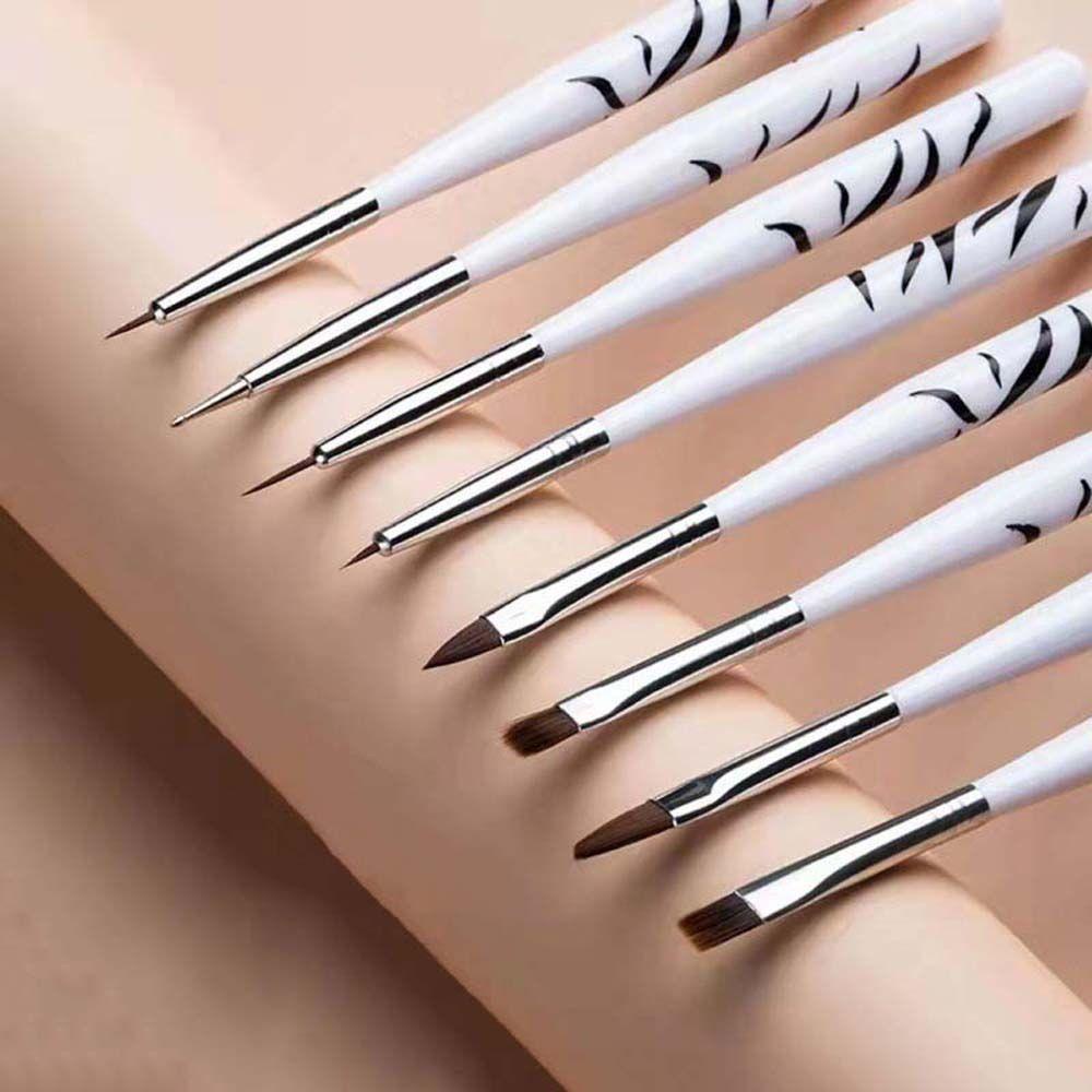 Mxbeauty Nail Art Lukisan Pen Wanita Alat Kecantikan Kuas Gambar Kuku 3D Nail Tips Liner UV Gel Extension Nail Dotting Pen