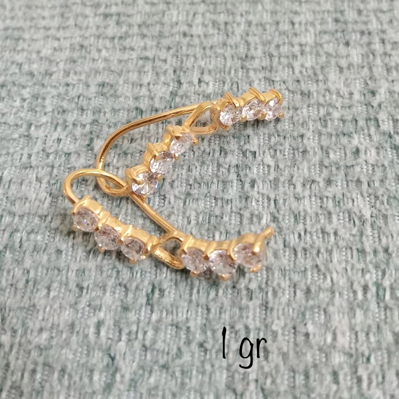 Anting Panjang Emas Muda 1 Gram