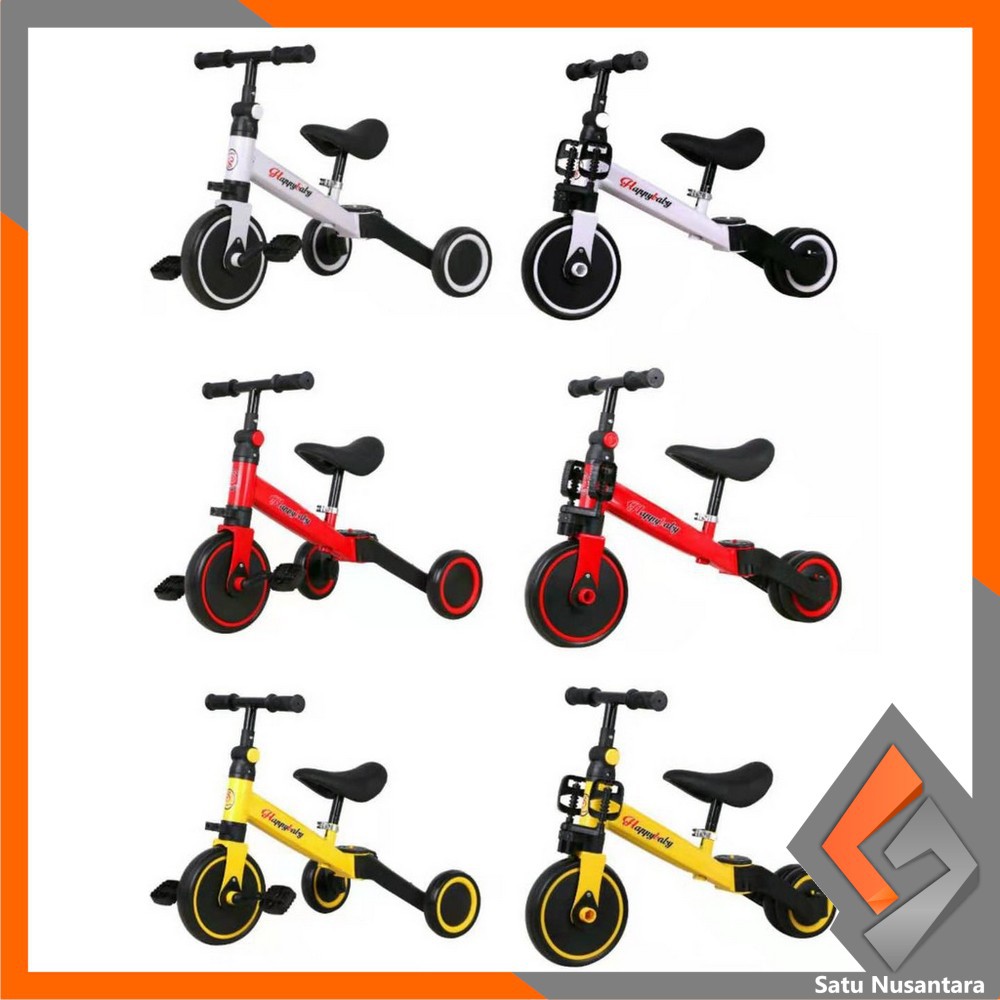 SN-M97 Mainan Sepeda Anak 3 Roda 2in1 Sepeda Keseimbangan Anak Balance Bike Ride On Anak Push Bike