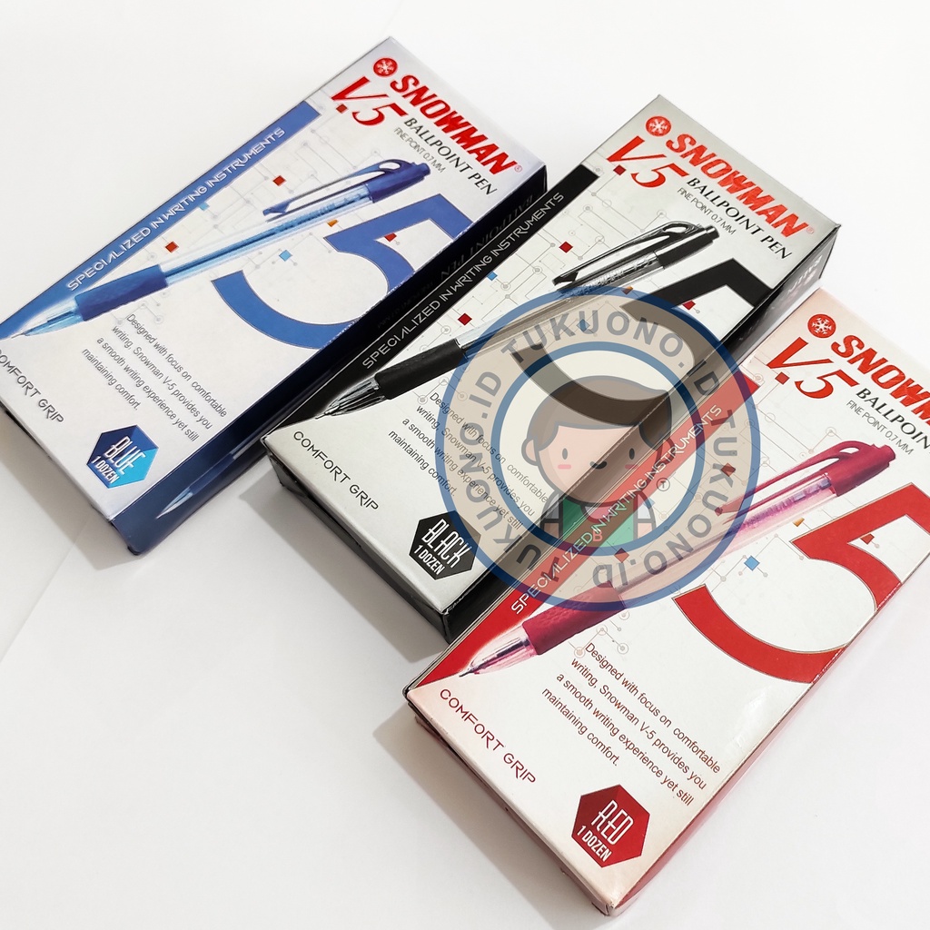 

SNOWMAN V5 Ballpoint Pen 0.7 | Pulpen Bolpen Pen Comfort Grip