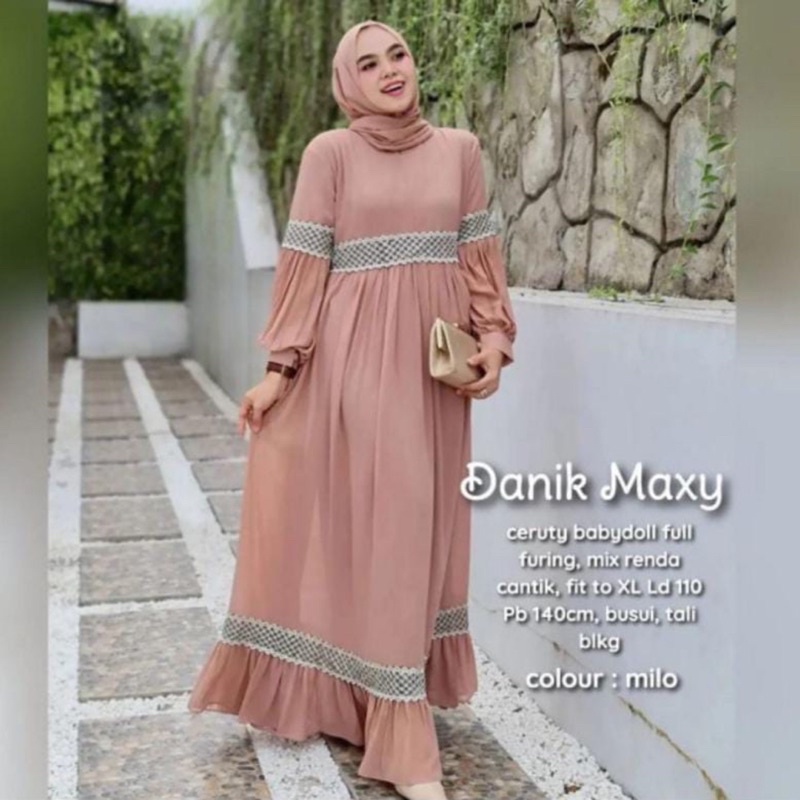 Gamis Ceruty Babbydoll Danik Maxy