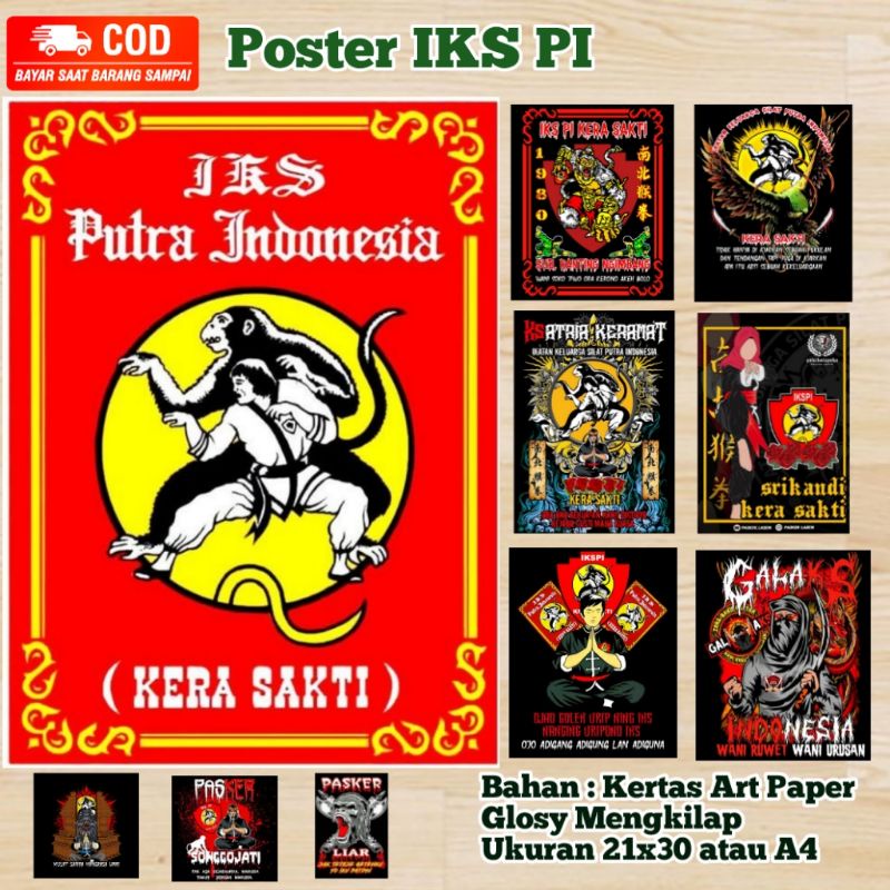 Pigura IKS PI (KERA SAKTI) bisa tambah nama dan angkatan bonus poster A4