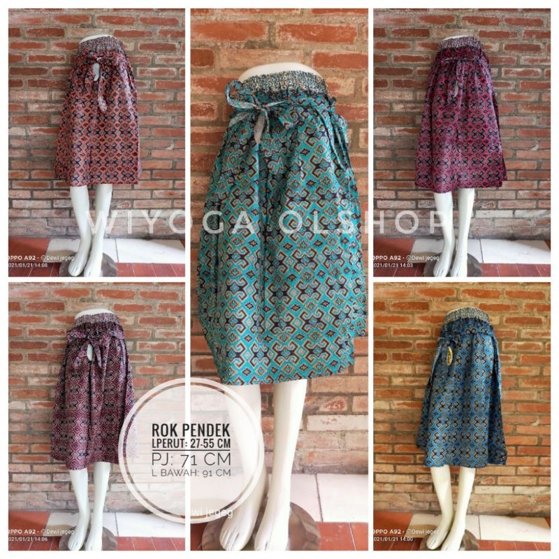 Rok Batik Pendek Grosir Rok Murah Rok Mini Batik Rok Casual Rok Vintage Rok Modern Terbaru