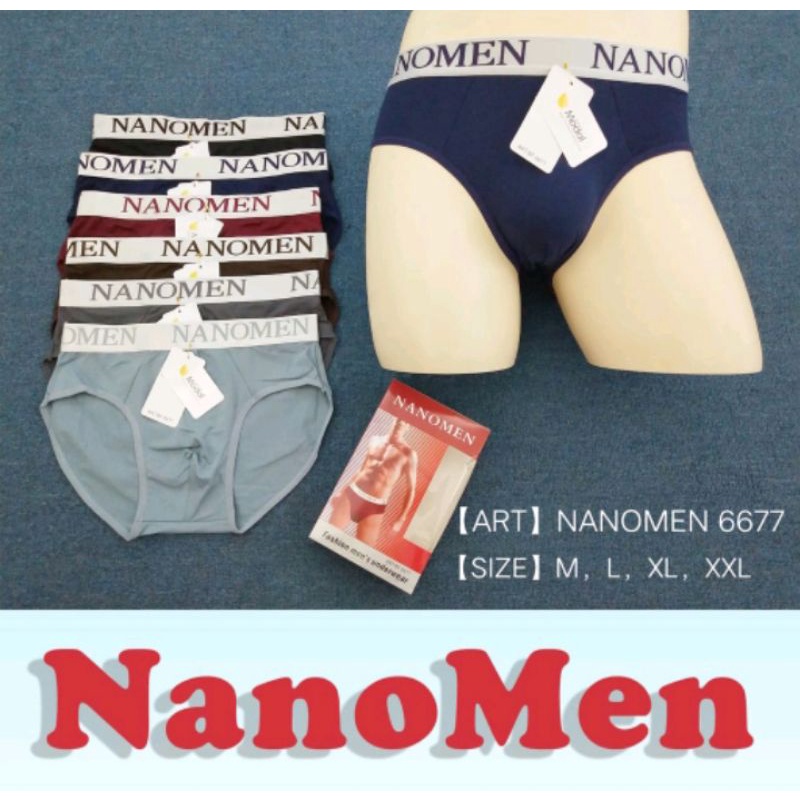 CD SEGITIGA PRIA DEWASA MERK  NANOMEN 6677 / CELANA DALAM PRIA IMPORT