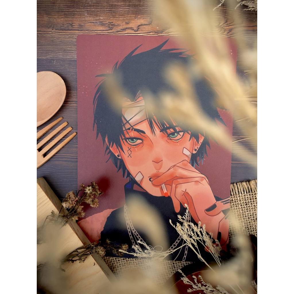 Jujutsu Kaisen JJK Artprint/Kertas Ganteng/Poster/Photocard A5 (PREMIUM QUALITY)-Okkotsu Yuta