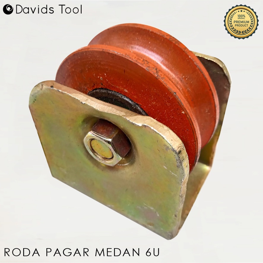 Roda Pagar Besi Gerbang Rumah Medan 6cm model U