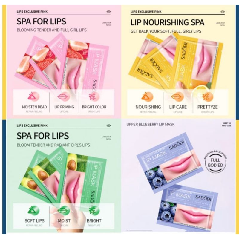 SADOER Masker Bibir Lip Collagen Nourish Mask EM022