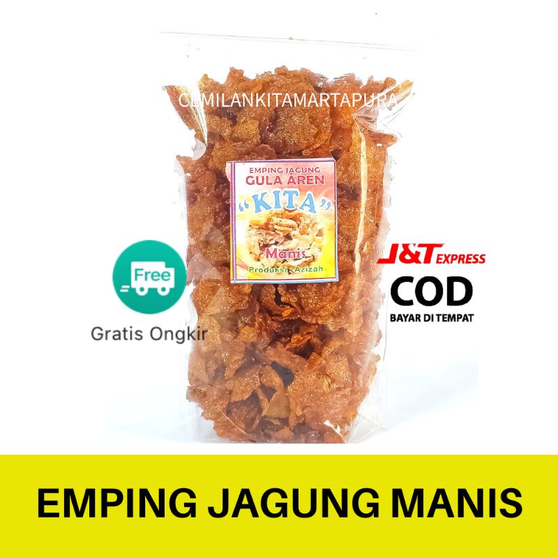 

cemilan emping jagung manis | emping manis | jajanan | makanan ringan | snack | cemilan kita
